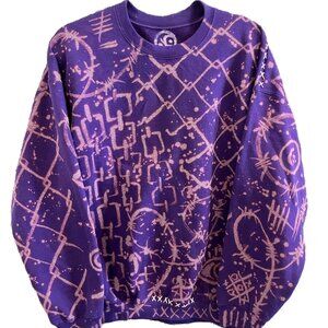 Graffiti -Purple, XL (Crewneck)